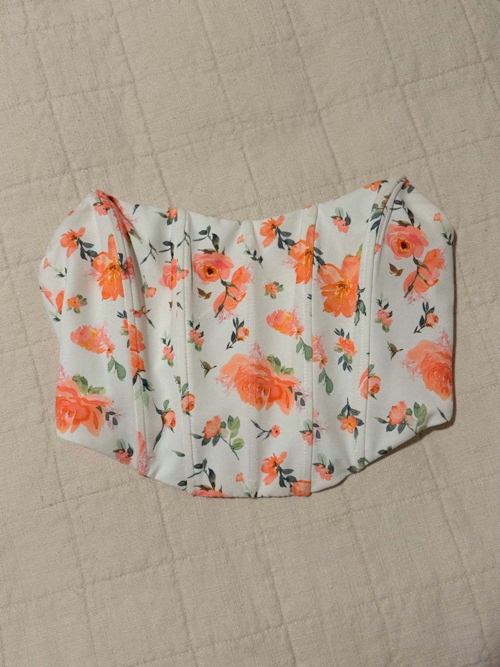 White Fox Boutique Floral Corset Top